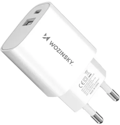 WGWCW USB-A USB-C 20W AC Charger - White