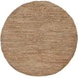 carpetfine Juteteppich Nala rund beige, Ø 60 cm | Moderner Teppich für Wohn- und Schlafzimmer