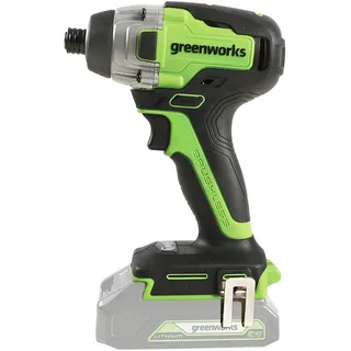 Greenworks GD24ID3 Akku Schlagschrauber mit bürstenlosem Motor, 2800 rpm, 4000 ipm, 300 Nm Drehmoment, 1/4" Sechskantfutter OHNE 24V Akku & Ladegerät, 3 Jahre Garantie