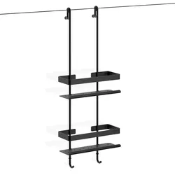 Giese Bodyguard Newport Ablegesystem für Glasdusche, Accessoires, schwarz matt
