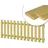 Gartenpirat Lattenzaun 180 x 60 cm Braun/Holz