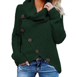 FIDDY 2-in-1-Pullover DamenCardigans–Damen-Rollkragenpullover–Damen-Strickpullover–Pullover