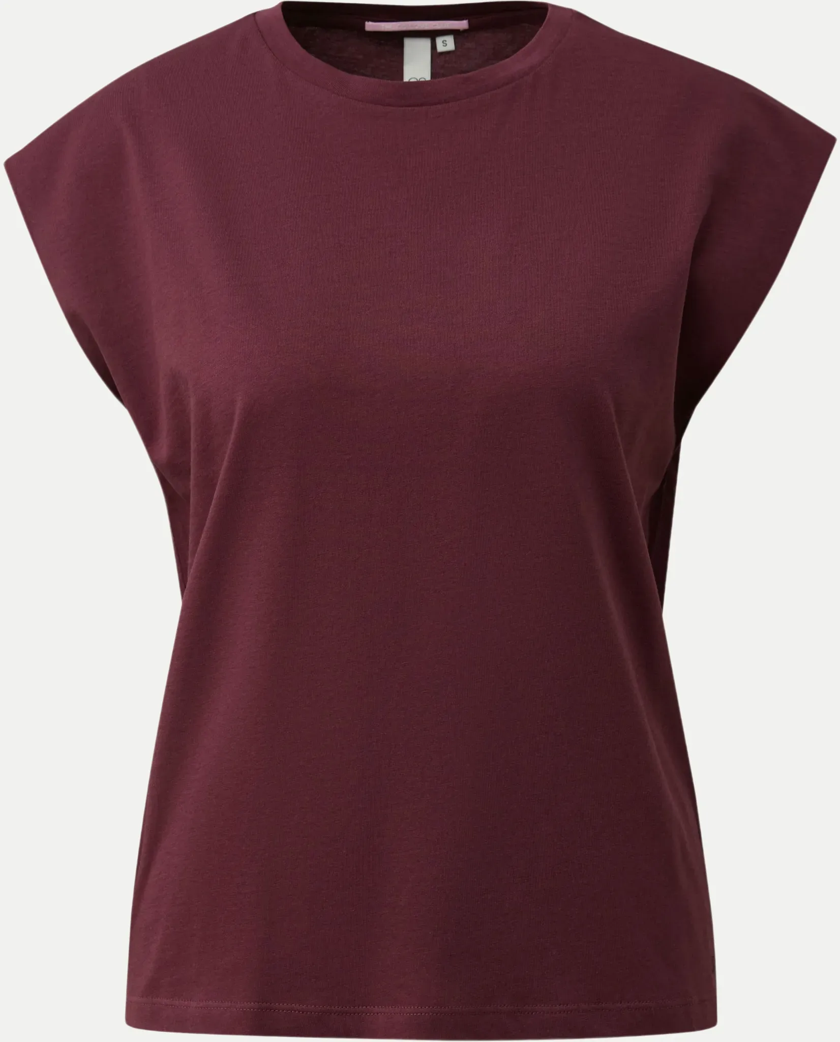 T-Shirt mit überschnittener Schulter Rot S