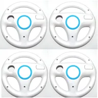 4x Nintendo Wii Lenkrad SET WEISS WEIß Mario Kart Controller Zubehör Wheel