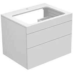 Keuco Edition 400 Waschtischunterbau 31571110100 70x54,6x53,5cm, Glasplatte glanz, anthrazit
