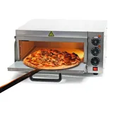 Wiltec Pizza-Backofen 2000W mit Cordierit Stein für Pizza wie aus dem Steinofen Pizzaofen Backofen Gastro