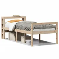 vidaXL Seniorenbett 75 x 190 cm Braun