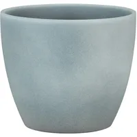 Scheurich Stone, Blumentopf aus Keramik, rund, Stein-Optik, Grey Stone,