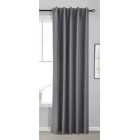 Gardinenbox Premium Verdunkelungsvorhang HxB 245x140 cm Dunkelgrau »Boston Dark« 100% Verdunkelung mit Multibandaufhängung, 2023600