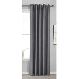 Gardinenbox Premium Verdunkelungsvorhang HxB 245x140 cm Dunkelgrau »Boston Dark« 100% Verdunkelung mit Multibandaufhängung, 2023600