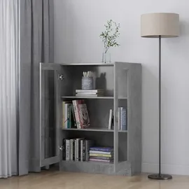 vidaXL Vitrinenschrank Betongrau 82,5x30,5x115 cm Holzwerkstoff