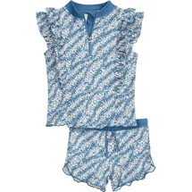 Playshoes Kinder Bade Set "Uv-Schutz Bade-Set Blümchen" in Blau | Gr.: 86/92