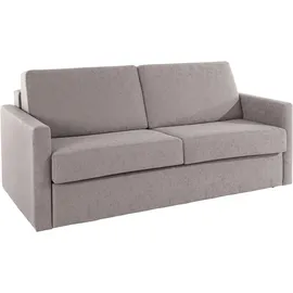 PLACES OF STYLE »GOLDPOINT 182cm, Dauerschläfer, Liegefläche 140/200 cm, 3-Sitzer mit Bettfunktion, Bonell-Federkernmatratze grau