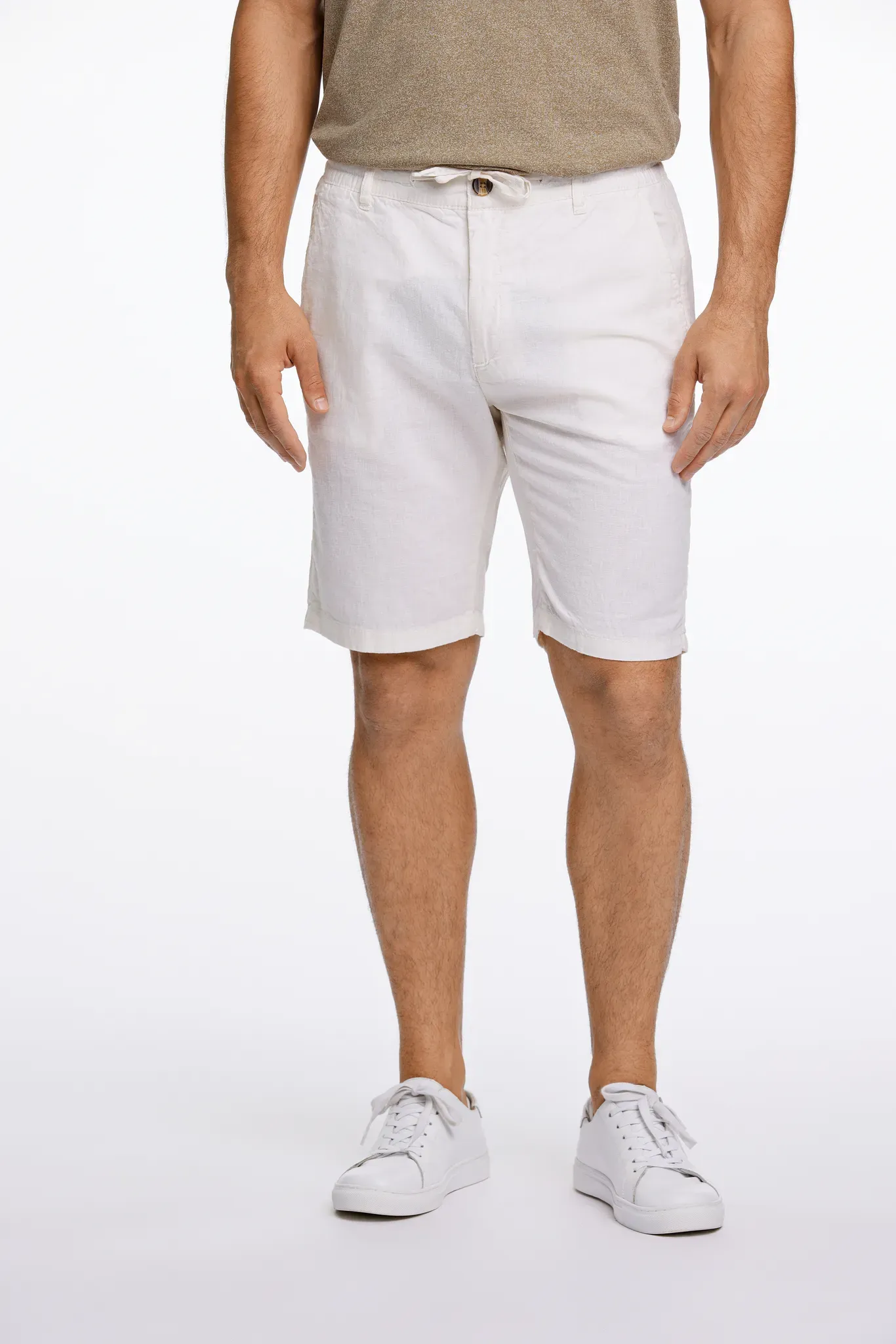 LINDBERGH Chinoshorts, mit Leinen LINDBERGH white XXL