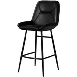 Massivmoebel24 Barstuhl 50 x 59 x 106 cm Schwarz