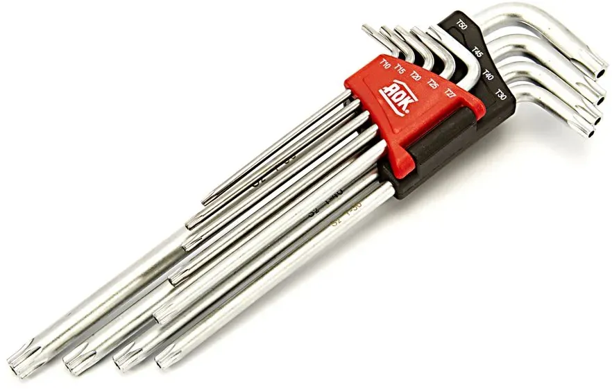 AOK langes Security-Torx-Innensechskantschlüssel-Set, 9-teilig