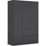 Rauch »Kleiderschrank Schrank Garderobe Wäscheschrank COSTA in 3 Breiten«, viel Platz, grifflose Front und Push-to-Open Funktion MADE IN GERMANY grau