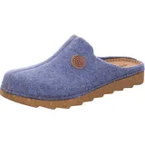 Rohde Herren Pantoffel Hausschuh Softfilz Foggia-H 7100, Größe:46 EU, Farbe:Blau - Blau - 46