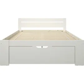 otto home Massivholzbett HANNES 186 x 200 cm Kiefer massiv weiß