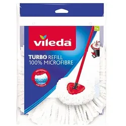 vileda TURBO REFILL Wischmopp-Ersatzkopf Mikrofaser 30 °C waschbar, 1 St.