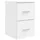 vidaXL Badezimmerschrank Inzwischen 30 x 35 x 50 cm Weiß Spanplatte/Massivholz
