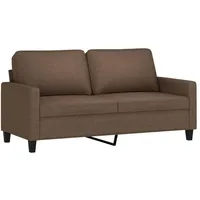 vidaXL 2-Sitzer-Sofa Braun 140 cm Stoff