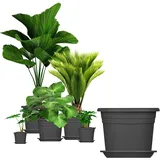 BigDean Blumentopf Ø 40 x 28 cm Anthrazit