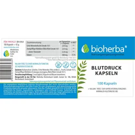 Bioherba Blutdruck Kapseln 100 Stück