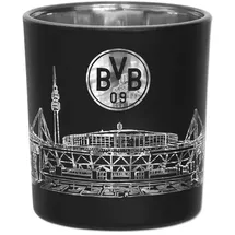 BVB Borussia Dortmund Windlicht, Teelicht, Glas ca. 8 cm