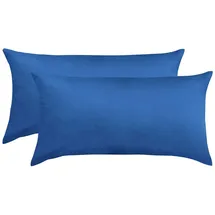 Traumschlaf Edel-Linon Kissenbezüge 2er Set 2x 40x80 cm royal