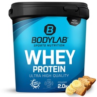 Bodylab24 Whey Protein Pulver, Bananenbrot, 2kg