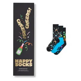 Happy Socks 3er Pack Socken schwarz/gelb/lila 41-46
