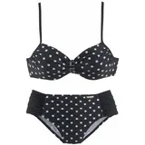 LASCANA Bügel-Bikini Damen Schwarz/Weiß 46 Cup C
