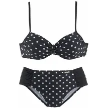 LASCANA Bügel-Bikini Damen Schwarz/Weiß 46 Cup C