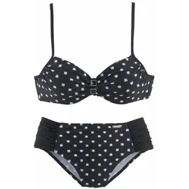 LASCANA Bügel-Bikini Damen Schwarz/Weiß 46 Cup C