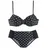 LASCANA Bügel-Bikini Damen Schwarz/Weiß 46 Cup C