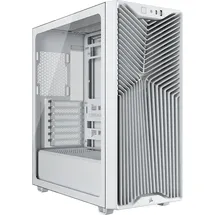 Corsair 3200D RS Mid-Tower ATX PC-Gehäuse – 3X RS120 PWM-Lüfter Enthalten, GPU-Anti-Sag-Stabilisierungsarm, ASUS BTF, MSI Project Zero, Gigabyte Project Stealth – Weiß