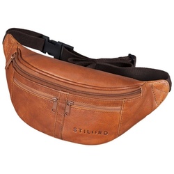 STILORD Gürteltasche „Echo“ Vintage Bauchtasche Hüfttasche Leder braun