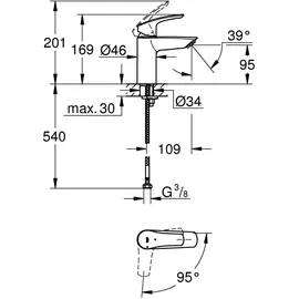 Grohe Eurosmart S-Size Einhandmischer Chrom