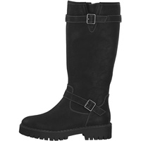 s.Oliver Stiefel ohne Absatz Kniehoch Blockabsatz Vegan Schwarz (Black), 39