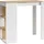 byLIVING Bartisch Moby 110 x 104 x 50 cm Weiß/Braun