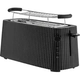 Alessi Plissé MDL15 Toaster, schwarz
