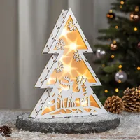 Spetebo Tannenbaum 30 cm warm Weiß