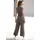 LASCANA Overall LASCANA, Damen, Gr. 44, N-Gr, grün (khaki), Web, Obermaterial: 85% Viskose, 15% Leinen, unifarben, figurumspielend lang, V-Ausschnitt, Overalls Overall, und Taschen, sommerlicher Jumpsuit, casual-chic, Topseller