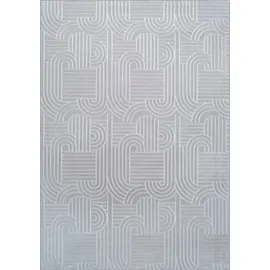 Kayoom Calma 125 Kurzflorteppich 160 x 220 cm Silber