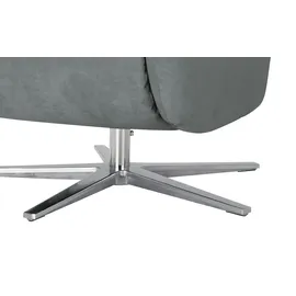 Max Schelling Sessel Elmira Mikrofaser 81 x 118 x 90 cm grau mit Relax-Funktion