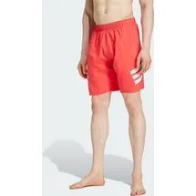 Adidas 3-Streifen 8-Inch Badeshorts Semi Lucid Red / White S