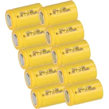 XCell 10x XCell Akku 1/2 AA 1,2V 600mAh Ni-MH. X1/2AA600 Mignon