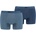 Herren Boxershorts im Basic Baumwoll Stretch einfarbig Blau Blue Heaven XL