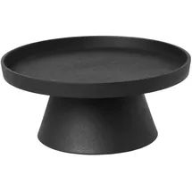 Broste Copenhagen Holger Kerzenplatte aus pulverbeschichtetem Alu, Farbe: Schwarz/matt, Maße: 24 cm,